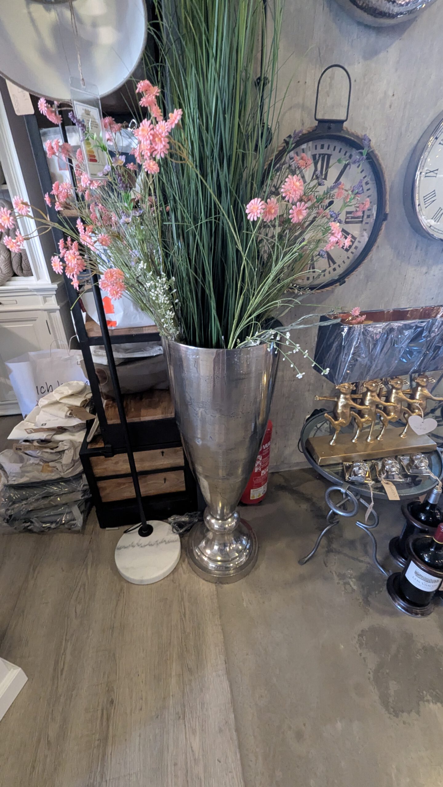 Bodenvase, klein, silber