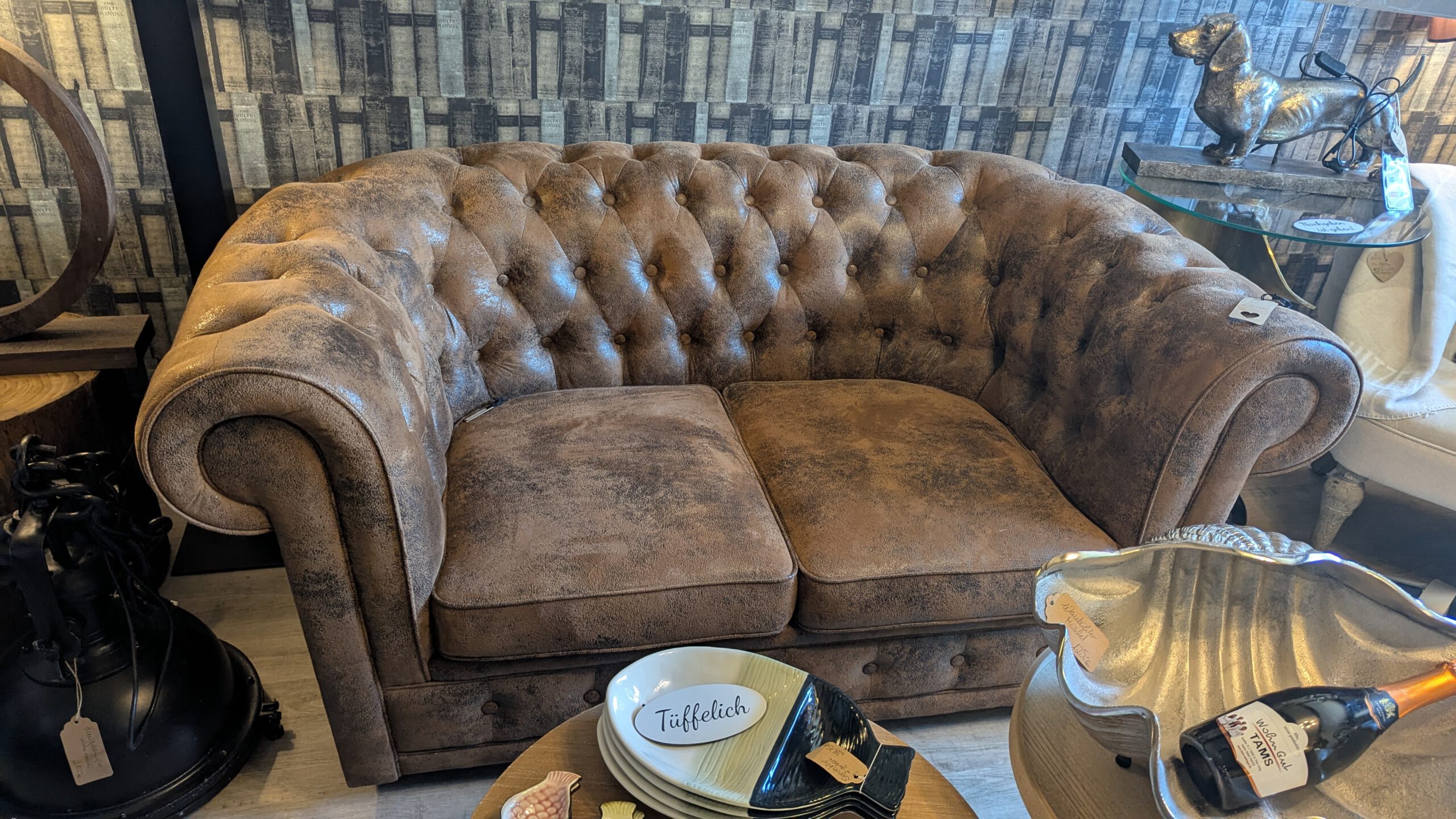 Ledersofa, Zweisitzer