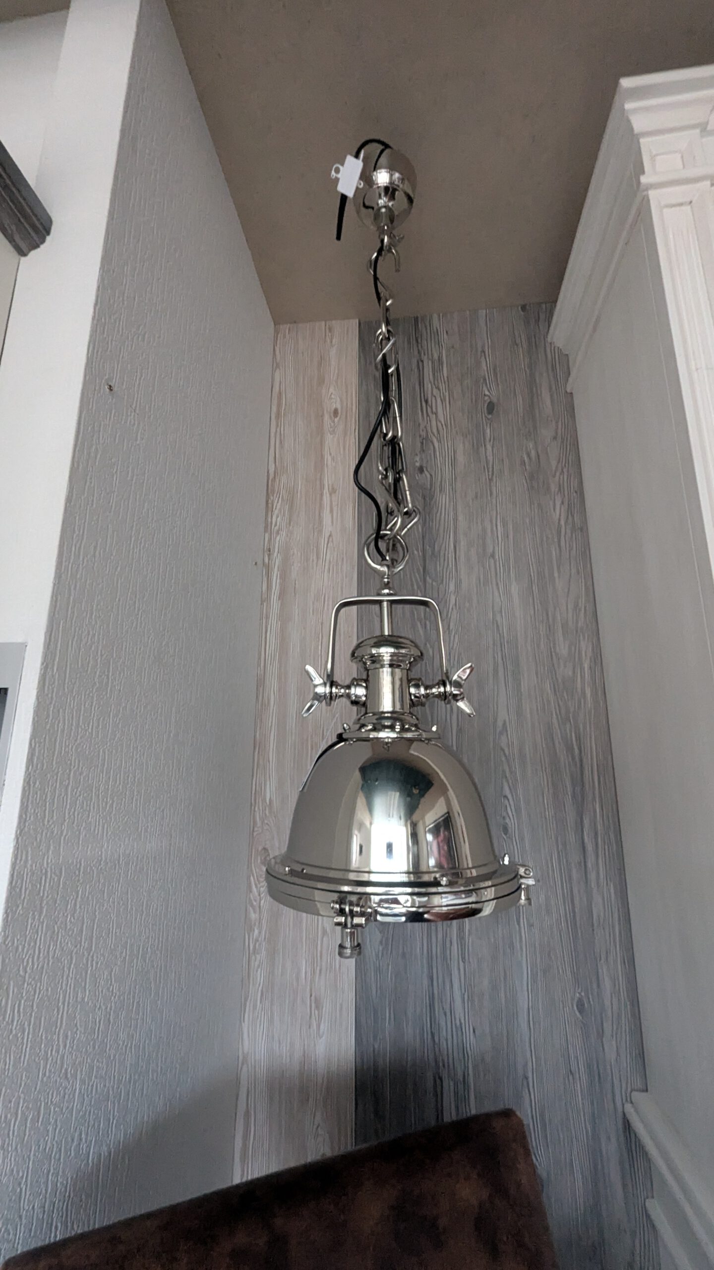 Hängelampe, silber