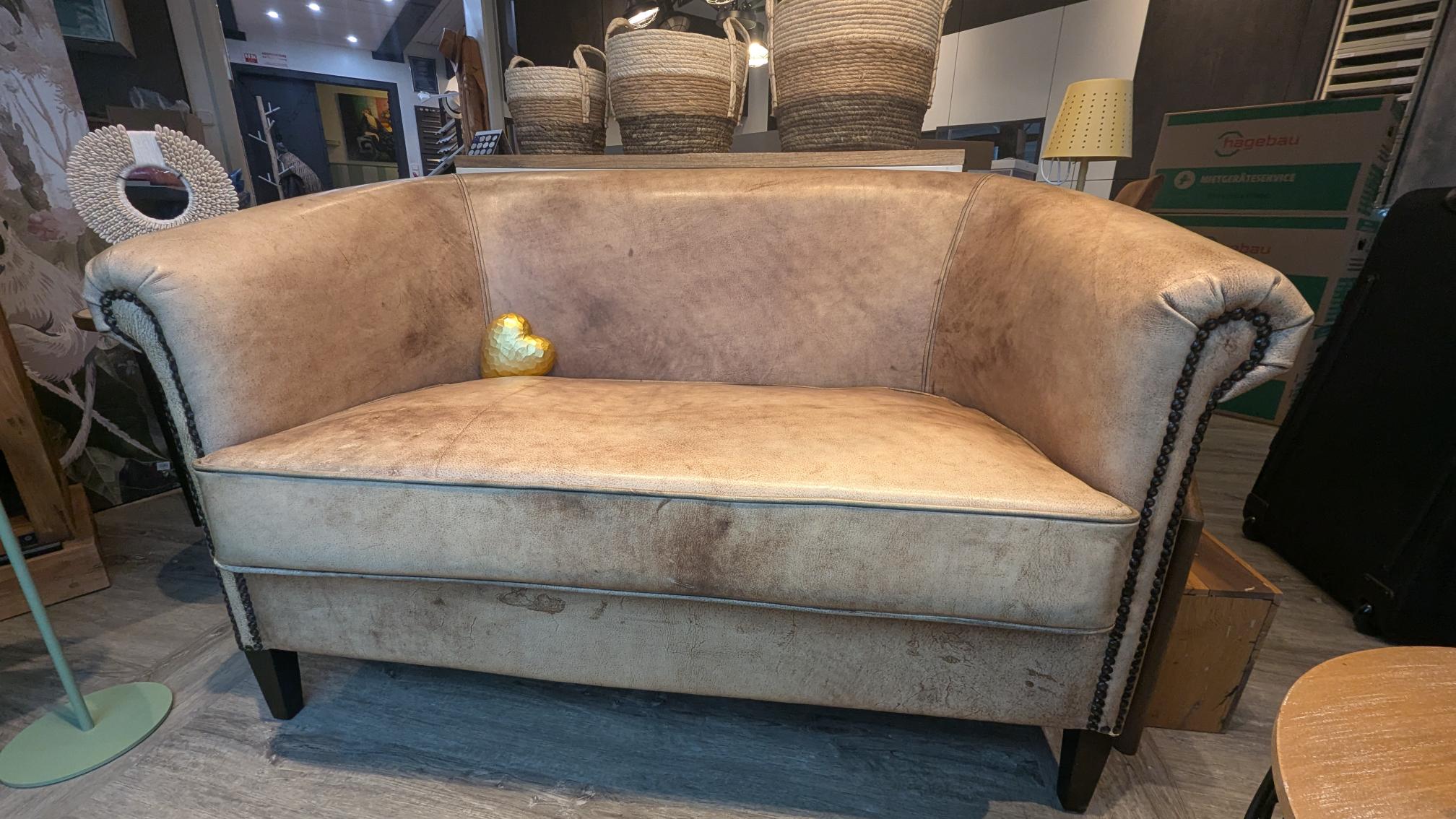 Ledersofa, Zweisitzer